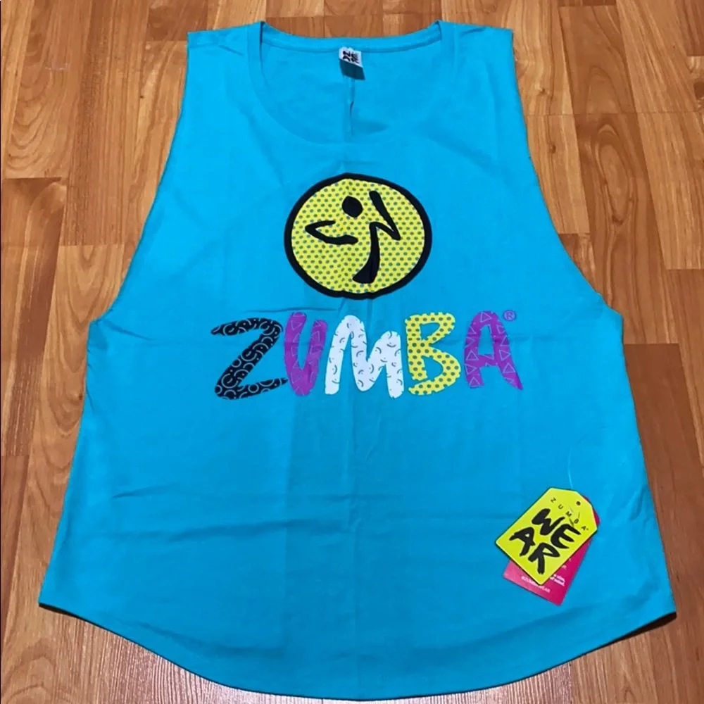 Zumba Dance Outside Open Back Tank Size Large - Picture 1 of 4